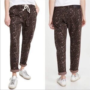 NWT One Teaspoon Leopard Shabbies Drawstring Jeans - Size: Small